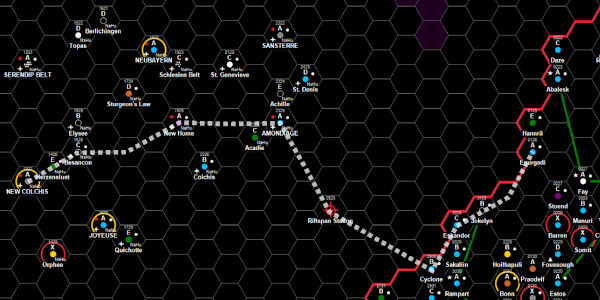 Route from New Colchis to the Imperium