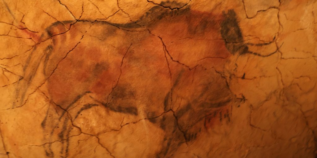 Bison cave art